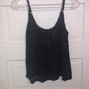 Black sparkly blouse
